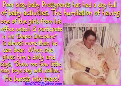 humiliation of a sissy baby with his dolly
Keywords: humiliation sissy baby dolly girls crying diaper baby panties