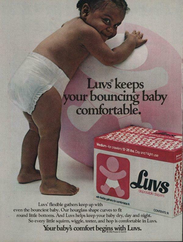 The Bouncing Baby - Old Luvs advert from 1982

