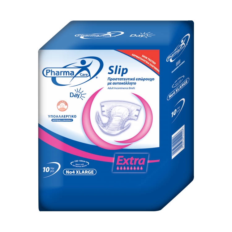Pharmacare Slip Adult Incontinent Briefs - No4 - XL - 10pcs
