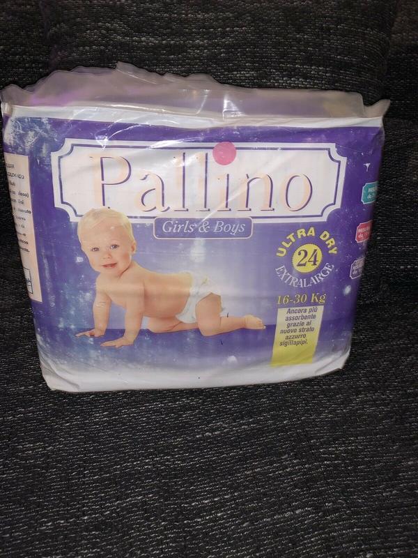 Pallino Plastic Open Disposable Baby Nappies - No6 - XL - 16-30kg -35-66lbs -24pcs - 7
