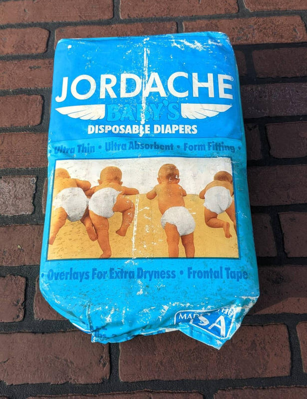 Jordache Baby's Plastic Disposable Nappies - No2 - Small - 3-6kg - 8-15lbs - 30pcs - 93
