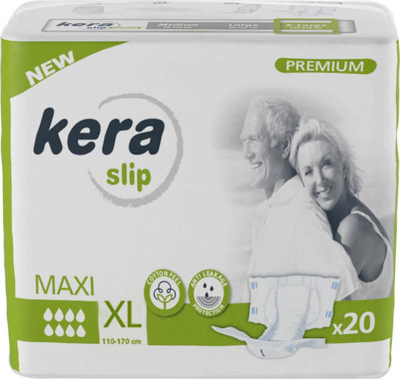 KERA Slip Maxi Premium - Adult Breathable Briefs - XL - 20pcs
