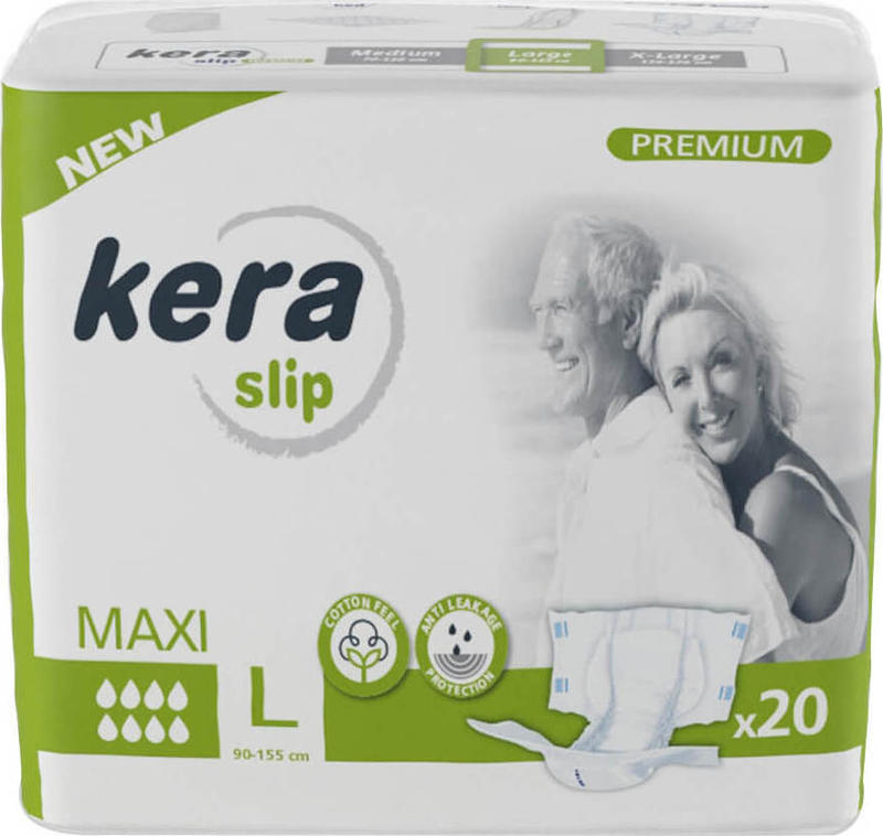 KERA Slip Maxi Premium - Adult Breathable Briefs - L - 20pcs
