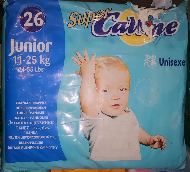 Super Caline Plastic Backed Disposable Nappies - No5 - Junior - 11-26kg - 24-55lbs - 26pcs - 22
