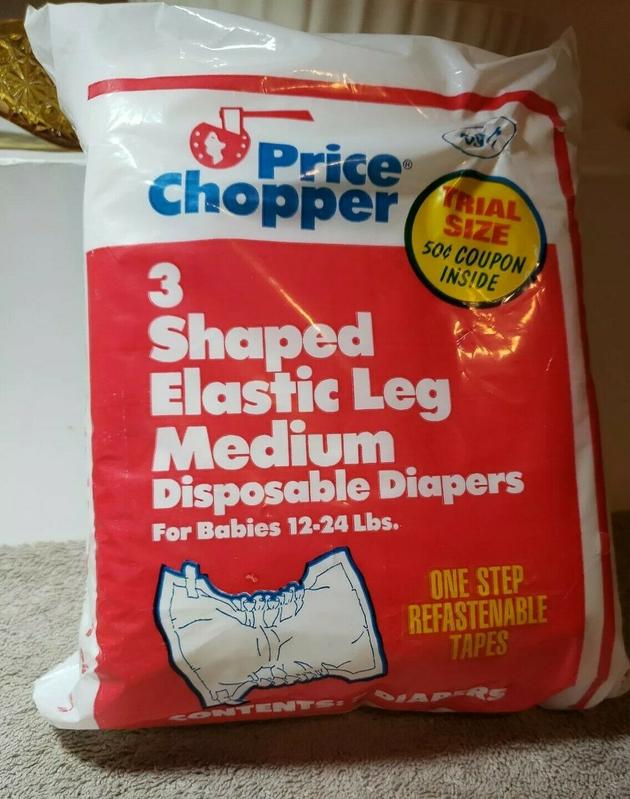 Price Chopper Baby-Dry Plastic Disposable Nappies - No3 - M - 12-24lbs - 3pcs - 1
