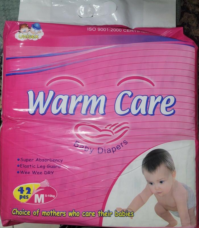 Warm Care Disposable Plastic Nappies - No4 - Medium - 5-10kg - 42pcs - 2

