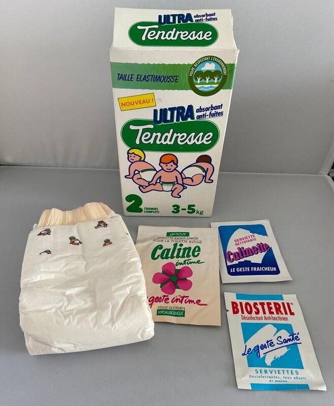 Tendresse Ultra Plastic Nappies - Newborn - Trial Pack - 3-5kg - 6-11lbs - 2pcs - 4
