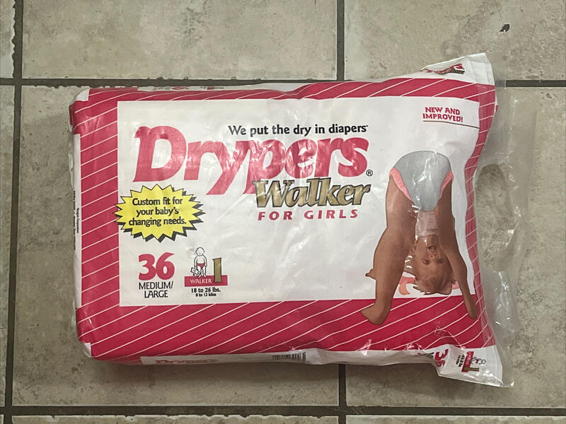 Drypers Walkers for Girls - No3 - ML - 8-12kg - 18-26lbs - 36pcs - 6
