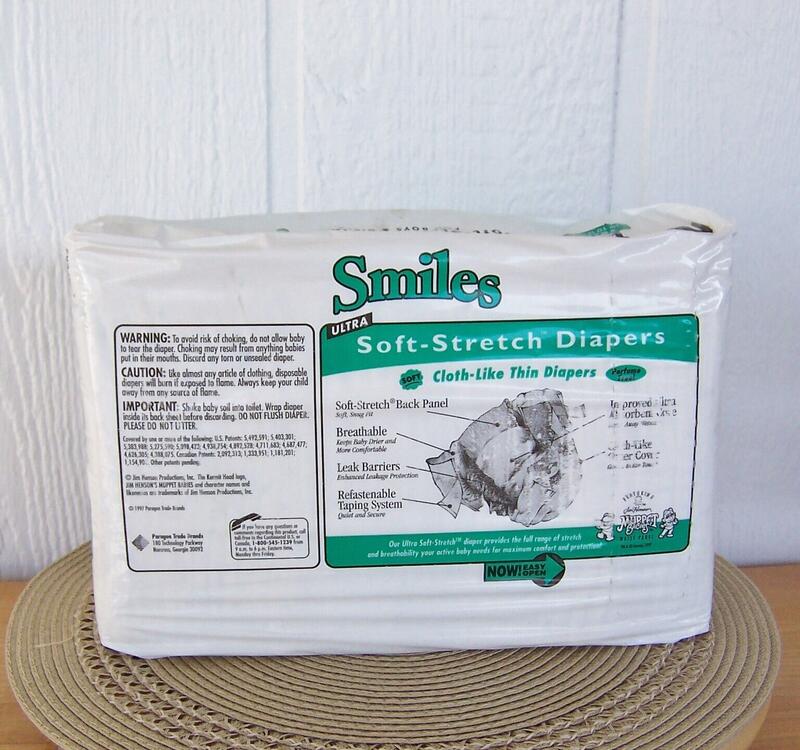 Smiles Ultra Soft Stretch Cloth-like disposable unisex nappies - No1 - Small - for babies up to 14lbs - 40pcs - 10
