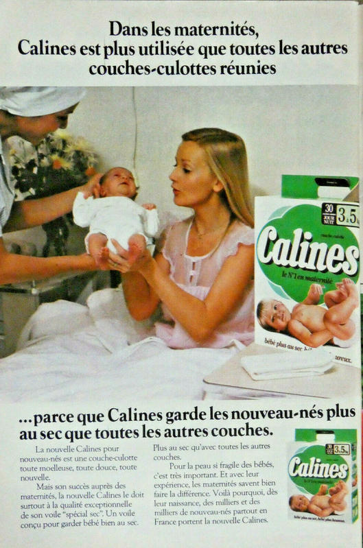 Old French Calines ad from 1980 - 2
