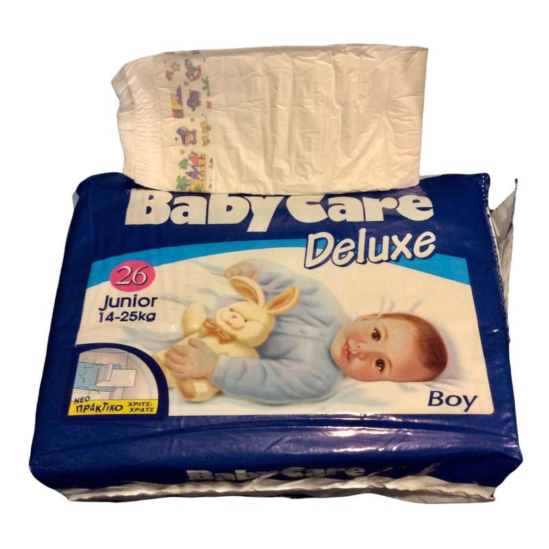 Baby Care Deluxe Plastic Diapers for Boys - Junior - 11-25kg - 26pcs - 6
