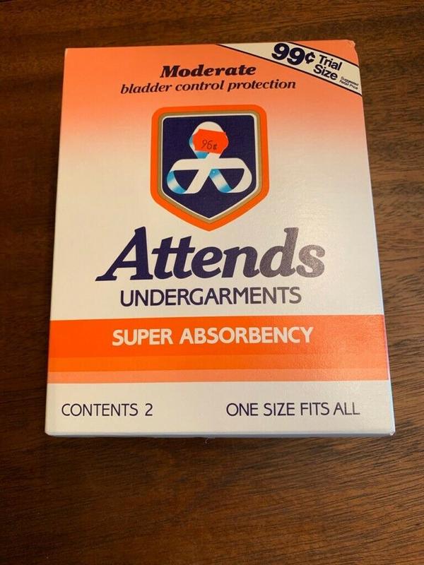 Attends Belted Disposable Undergarments - Super Absorbency - Trial Size - 2pcs - 1

