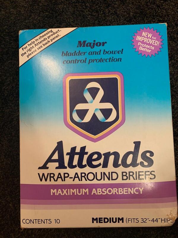 Ultra Attends Plus Wrap-Around Disposable Briefs - Maximum Absorbency - Medium (fits 32'' to 44'' hips) - 10pcs - 18
