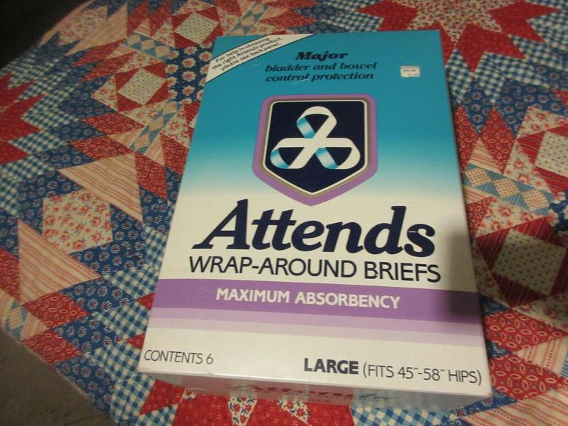 Ultra Attends Plus Wrap-Around Disposable Briefs - Maximum Absorbency - Large (fits 45'' to 58'' hips) - 10pcs - 10
