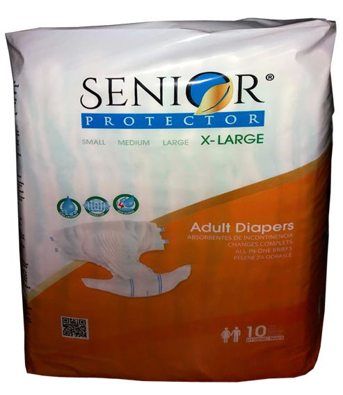 Senior Protector - Adult Fitted Disposable Briefs - No4 - XL - 10pcs
