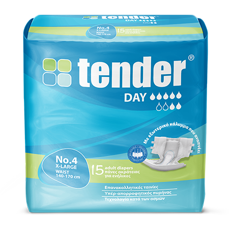 Tender Ultra Adult Daytime Briefs - No4 - XL - 10pcs
