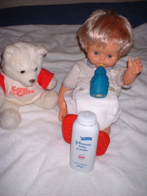 Baby dolly
My dolly is ready for a nappy change
Keywords: Toddler Wets Baby Boy