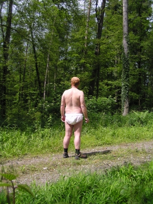 Walk out in the forest with comfort pampers
