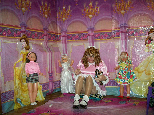 Sissy Mhari LG
Sitting with Dolls

