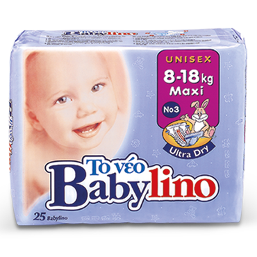 Babylino Ultra Dry - No3 - Maxi - 8-18kg - 25pcs - 1
