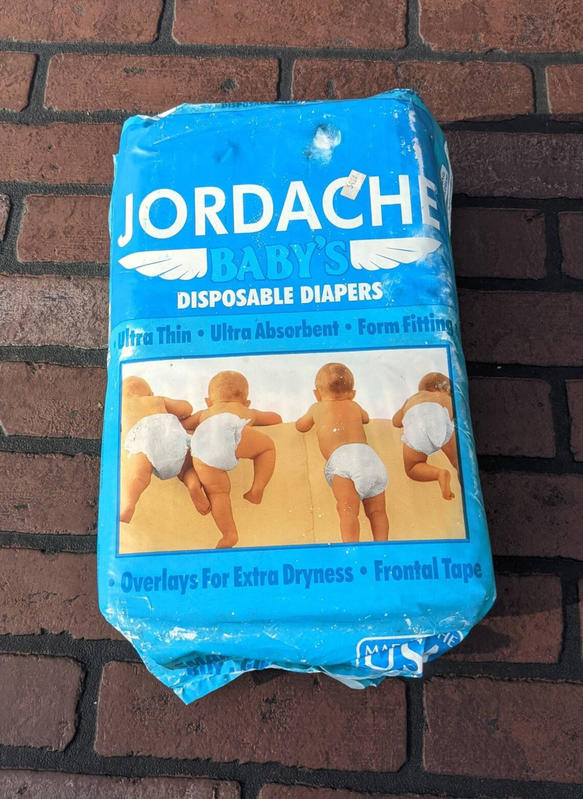 Jordache Baby's Plastic Disposable Nappies - No2 - Small - 3-6kg - 8-15lbs - 30pcs - 92
