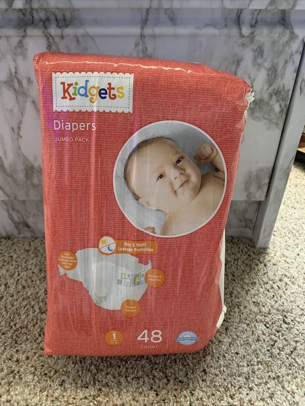 Kidgets Disposable Baby Nappies - No1 - Mini - 3-6kg - 48pcs
