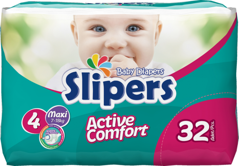 Slipers Active Comfort - No4 - Maxi - 7-18kg - 15-40lbs - 32pcs - 1
