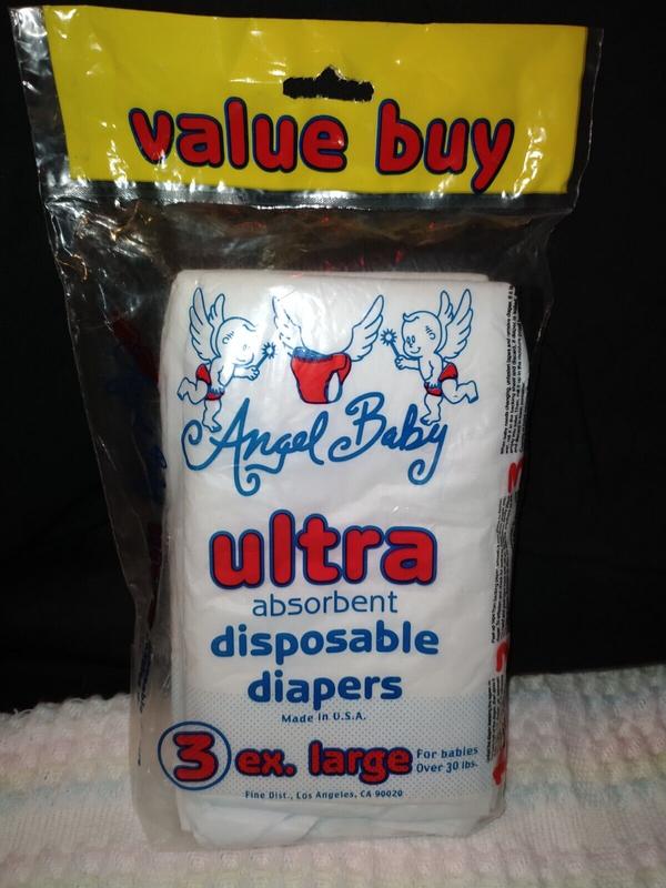 Angel Baby Ultra Absorbent Disposable Diapers - No6 - XL (for babies over 30lbs) - 3pcs - 6
