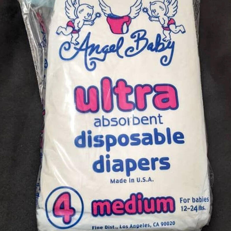 Angel Baby Ultra Absorbent Disposable Diapers - No4 - M (for babies 12-24lbs) - 4pcs - 3
