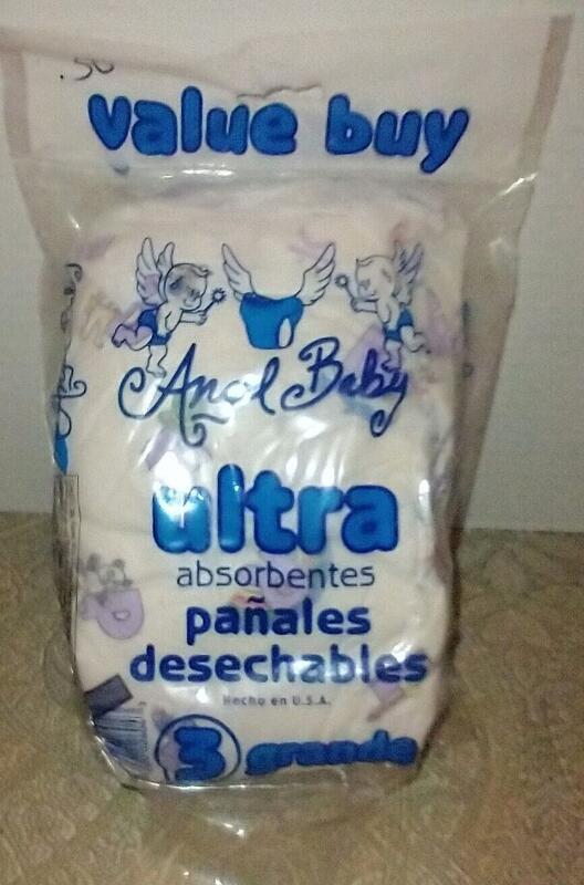 Angel Baby Ultra Absorbent Disposable Diapers - No5 - L (for babies 22-35lbs) - 3pcs - 8
