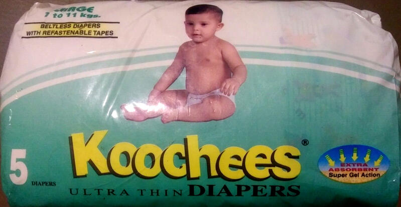 Koochees Ultra Thins Beltless Disposable Diapers - No5 - Large - 7-11kg - 15-24lbs - 5pcs - 8
