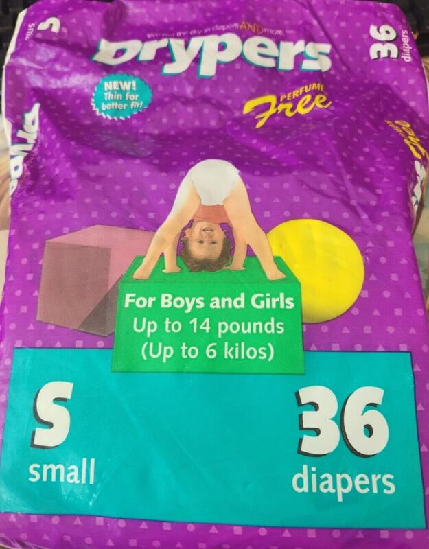 Drypers Perfume Free Disposable Diapers - No1 - S - fits newborns up to 6kg (14lbs) - 36pcs - 4
