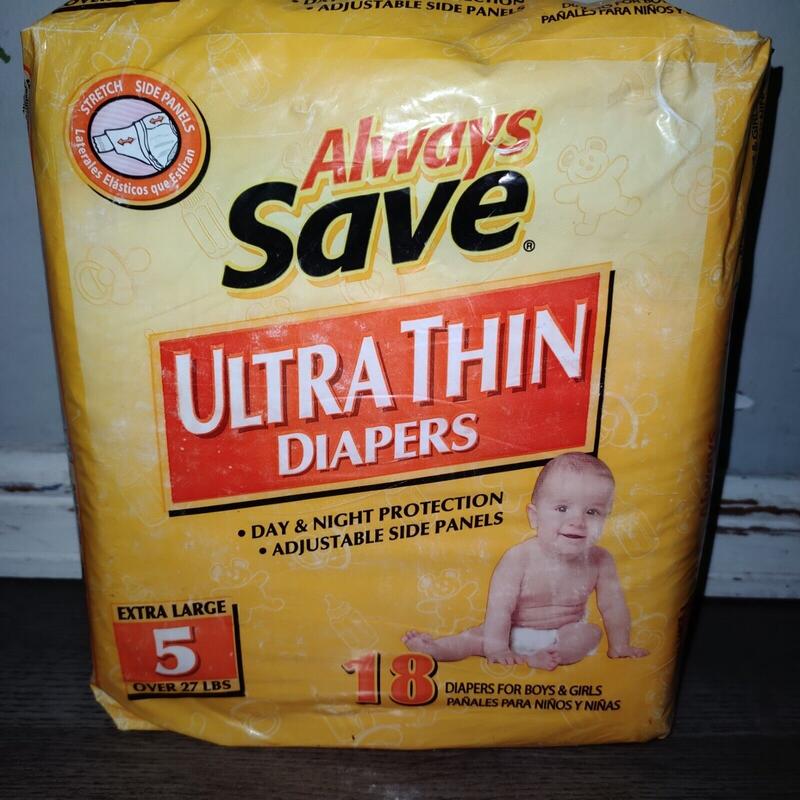 Always Save Ultra Thins - No5 - XL - for babies over 27lbs - 18pcs - 7
