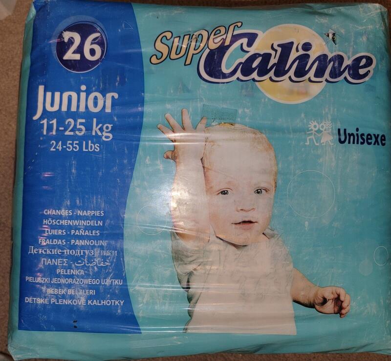 Super Caline Plastic Backed Disposable Nappies - No5 - Junior - 11-26kg - 24-55lbs - 26pcs - 13
