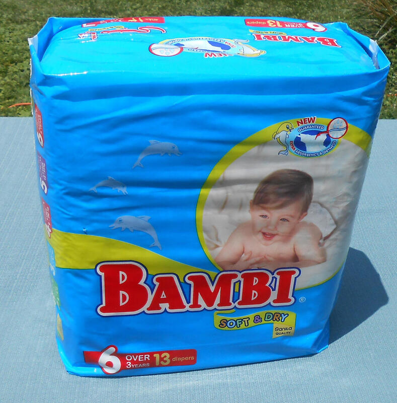 Bambi Disposable Nappies - No6 - XXL - 15-25kg - 33-55lbs - 13pcs - 7
