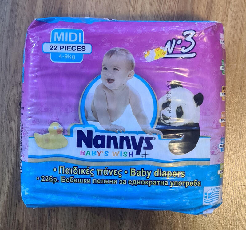 Nannys Baby's Wish - No3 - Midi - 4-9kg - 9-20lbs - 22pcs - 6
