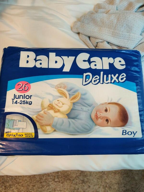 Baby Care Deluxe Plastic Diapers for Boys - Junior - 11-25kg - 26pcs - 4
