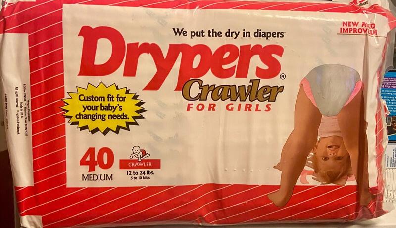 Drypers Crawlers for Girls - No3 - Walker - Medium - 5-10kg - 12-24lbs - 40pcs - 1
