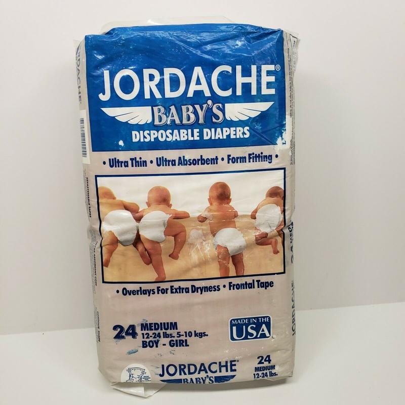 Jordache Baby's Plastic Disposable Nappies - No3 - Medium - 5-10kg - 12-24lbs - 24pcs - 2

