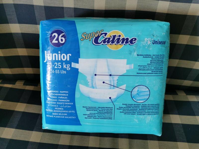 Super Caline Plastic Backed Disposable Nappies - No5 - Junior - 11-26kg - 24-55lbs - 26pcs - 2
