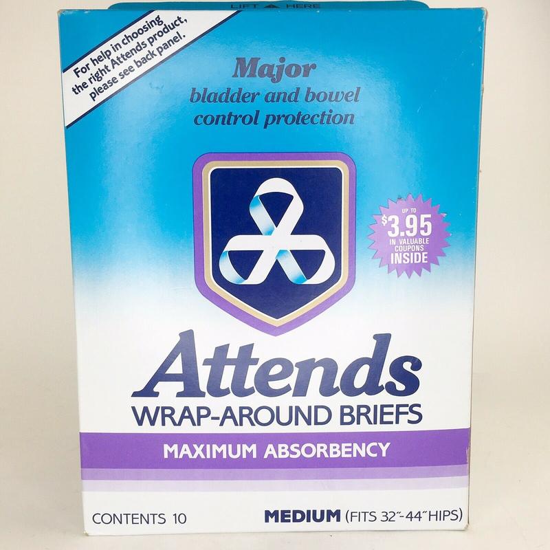 Ultra Attends Plus Wrap-Around Disposable Briefs - Maximum Absorbency - Medium (fits 32'' to 44'' hips) - 10pcs - 99
