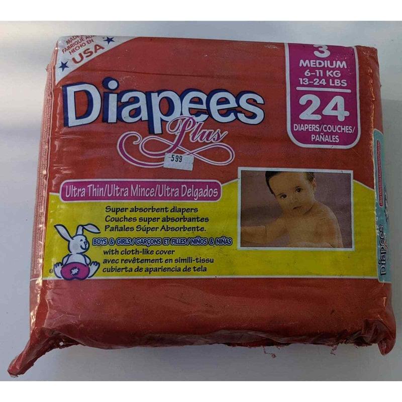 Diapees Plus Ultra Thin - No3 - Medium - 6-11kg - 13-24lbs - 24pcs - 2
