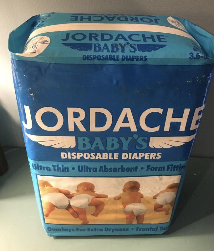 Jordache Baby's Plastic Disposable Nappies - No2 - Small - 3-6kg - 8-15lbs - 30pcs - 89
