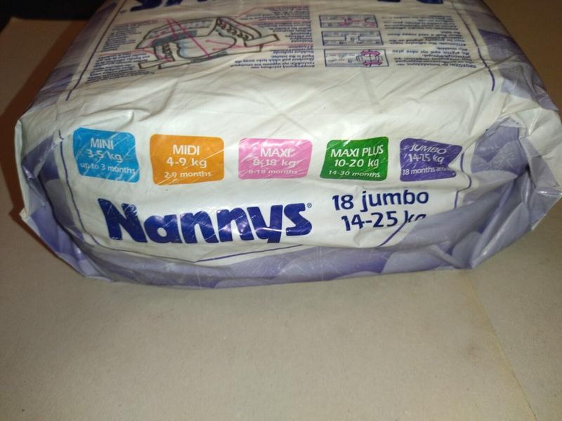 Ultra Nannys Plastic Baby Disposable Diapers - Jumbo - 14-25kg - 30-55lbs - 18pcs - 18
