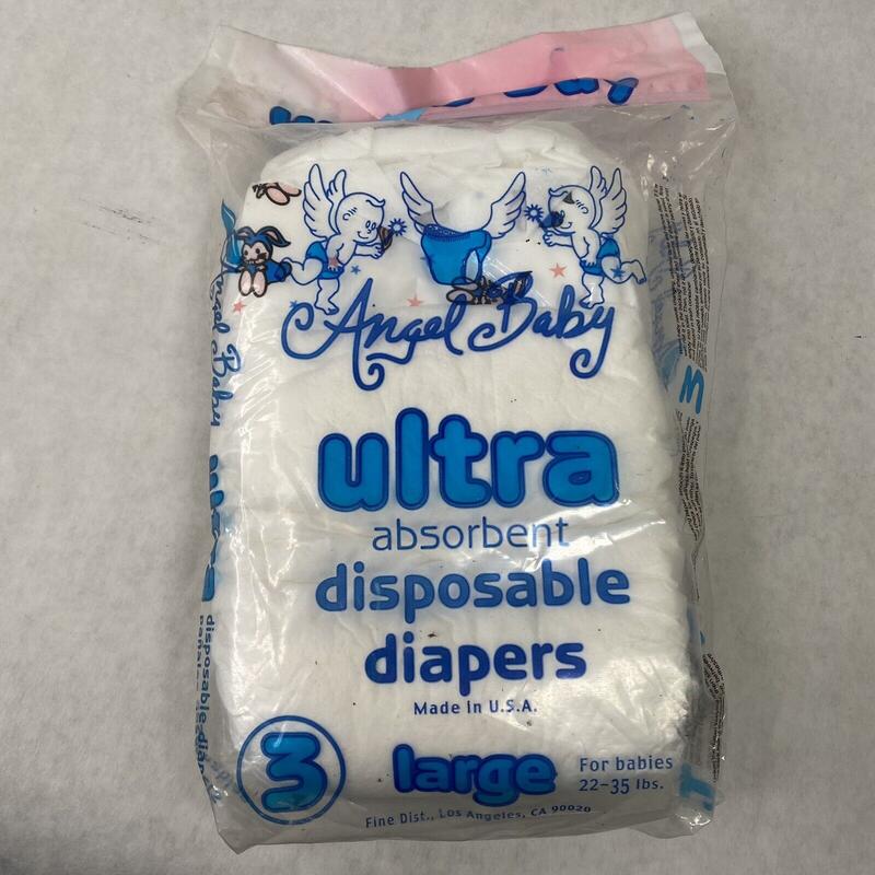 Angel Baby Ultra Absorbent Disposable Diapers - No5 - L (for babies 22-35lbs) - 3pcs - 3

