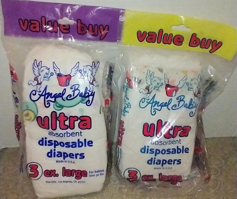 Angel Baby Ultra Absorbent Disposable Diapers - No6 - XL (for babies over 30lbs) - 3pcs - 10
