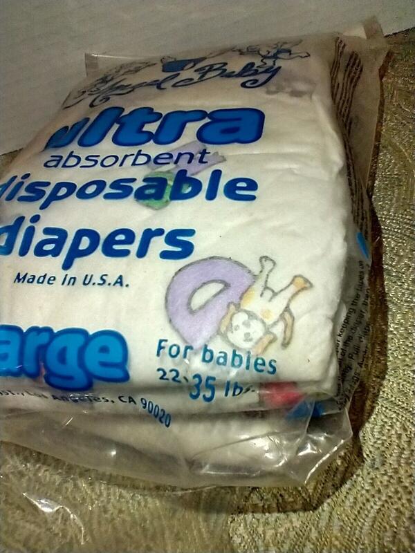 Angel Baby Ultra Absorbent Disposable Diapers - No5 - L (for babies 22-35lbs) - 3pcs - 6
