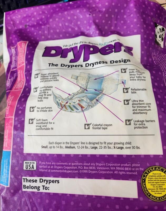 Drypers Perfume Free Disposable Diapers - No1 - S - fits newborns up to 6kg (14lbs) - 36pcs - 3
