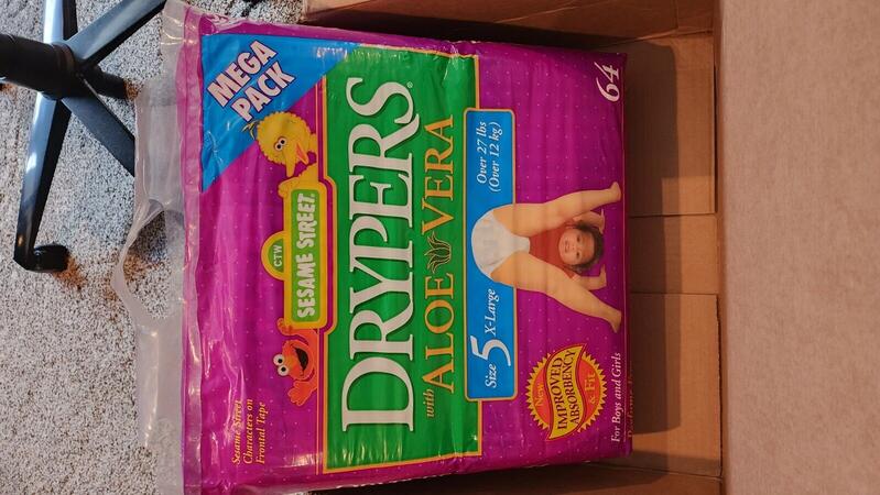 Drypers Aloe Vera - No5 - XL - for babies over 12kg (27lbs) - 64pcs - 3
