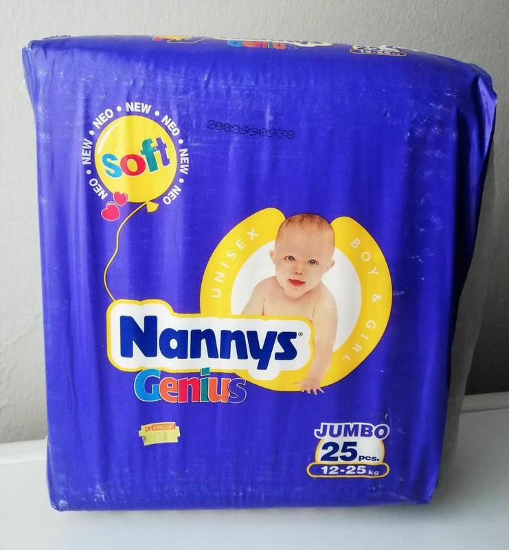 Nannys Genius Cloth-Backed Baby Nappies - Unisex - Jumbo - 12-25kg - 26-55lbs - 25pcs - 4
